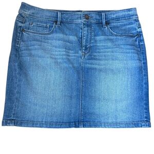 Loft Classic Blue Denim Skirt